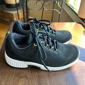 Orthofeet Coral 981 Black Knit Sneakers Women's Size 6